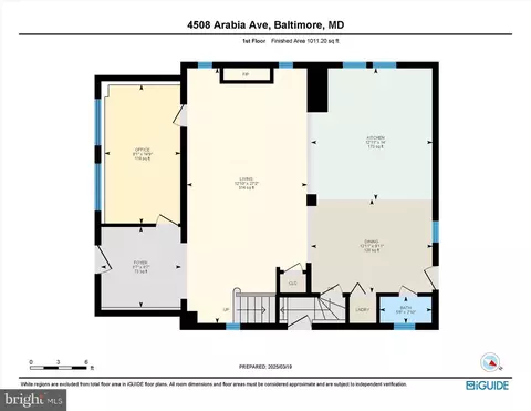 Floorplan - 4508 Arabia Ave, Baltimore, MD 21214 photo 2 of 4