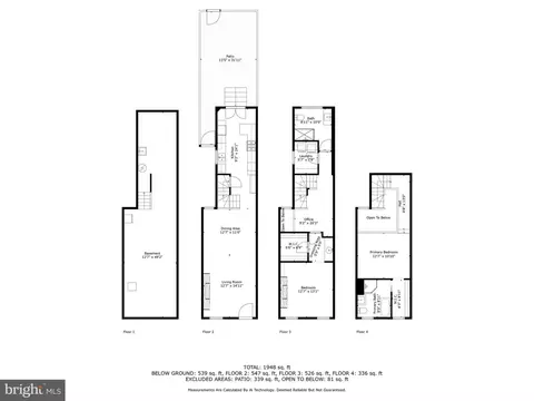 Floorplan - 609 S Sharp St, Baltimore, MD 21230 photo 5 of 5