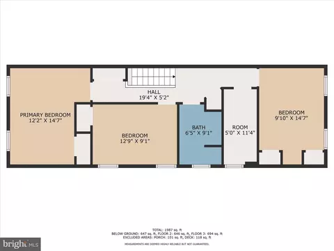 Floorplan - 1200 Weldon Ave, Baltimore, MD 21211 photo 2 of 4