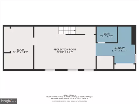 Floorplan - 1200 Weldon Ave, Baltimore, MD 21211 photo 3 of 4