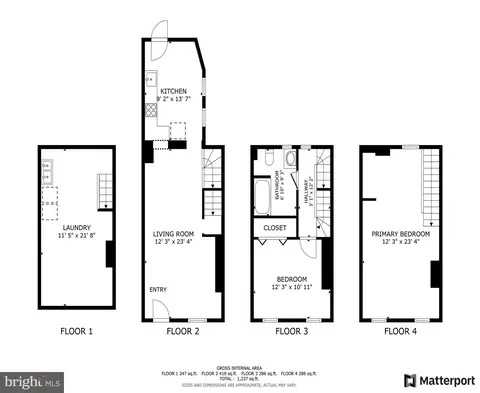 Floorplan - 106 Scott St, Baltimore, MD 21201 photo 1 of 1