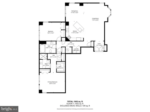 Floorplan - 10 E Lee St #1209, Baltimore, MD 21202 photo 1 of 1