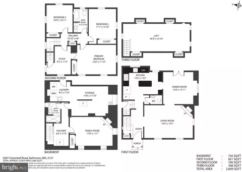 Floorplan - 5007 Greenleaf Rd, Baltimore, MD 21210 photo 1 of 1