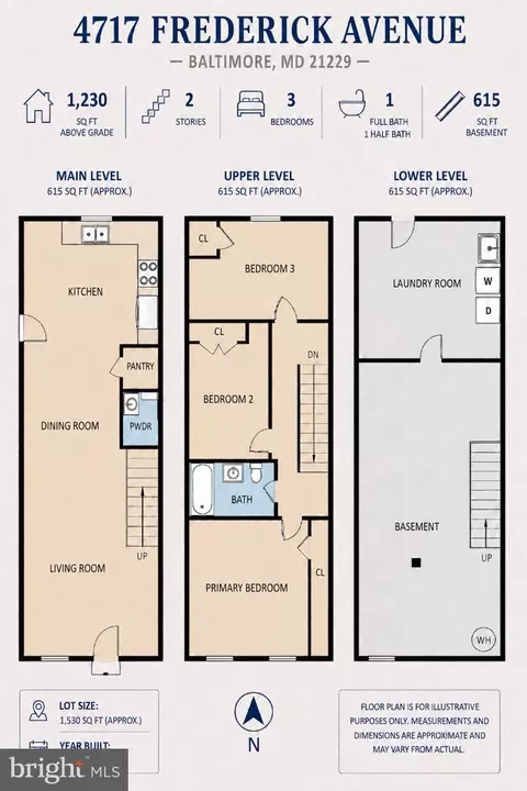 Floorplan - 4717 Frederick Ave, Baltimore, MD 21229 photo 1 of 1
