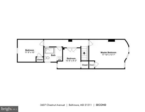 Floorplan - 3607 Chestnut Ave, Baltimore, MD 21211 photo 2 of 3