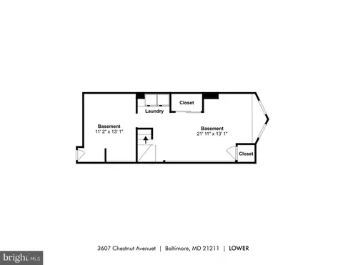 Floorplan - 3607 Chestnut Ave, Baltimore, MD 21211 photo 3 of 3
