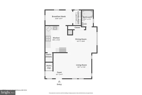 Floorplan - 2701 Christopher Ave, Baltimore, MD 21214 photo 1 of 3