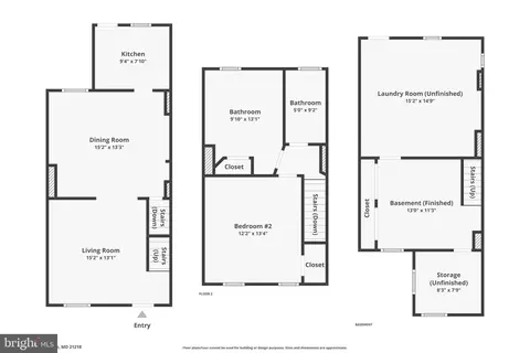 Floorplan - 747 E 37th St E, Baltimore, MD 21218 photo 2 of 2