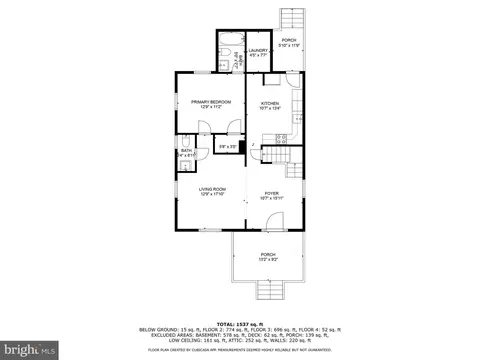 Floorplan - 505 Mccabe Ave, Baltimore, MD 21212 photo 2 of 5