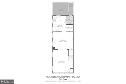 Floorplan - 4526 Arabia Ave, Baltimore, MD 21214 photo 2 of 4