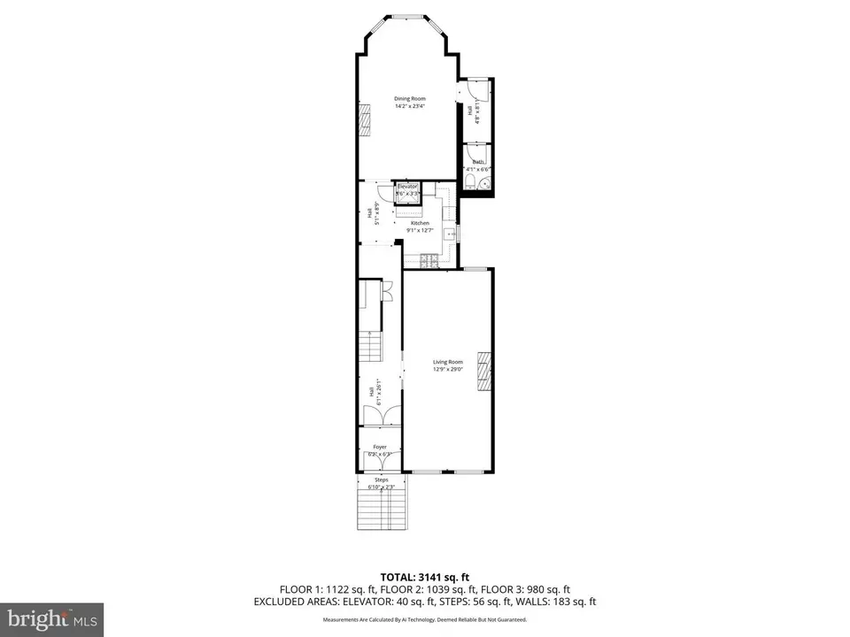Floorplan - 1310 Bolton St, Baltimore, MD 21217 photo 1 of 4
