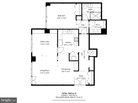 Floorplan - 10 E Lee St #1103, Baltimore, MD 21202 photo 1 of 1