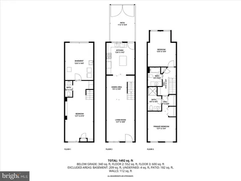 Floorplan - 1718 Webster St, Baltimore, MD 21230 photo 1 of 4