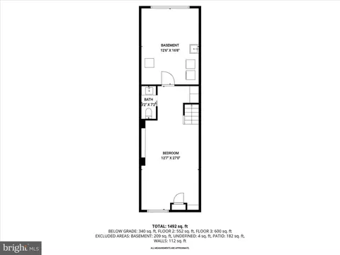 Floorplan - 1718 Webster St, Baltimore, MD 21230 photo 4 of 4