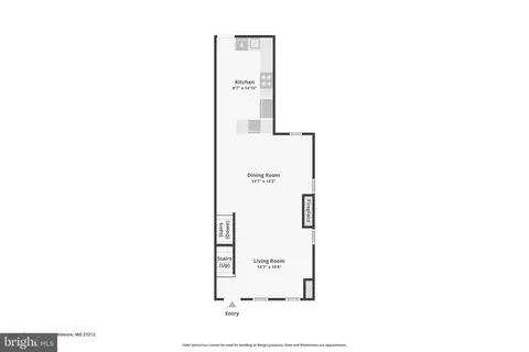 Floorplan - 4801 Alhambra Ave, Baltimore, MD 21212 photo 2 of 3