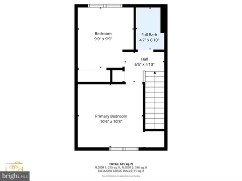 Floorplan - 1109 Quantril Way, Baltimore, MD 21205 photo 2 of 3