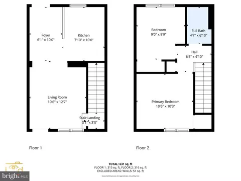 Floorplan - 1109 Quantril Way, Baltimore, MD 21205 photo 1 of 3
