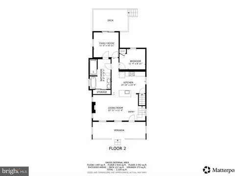 Floorplan - 5009 Walther Ave, Baltimore, MD 21214 photo 2 of 4