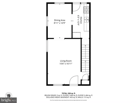 Floorplan - 3816 Glenarm Ave, Baltimore, MD 21206 photo 2 of 4