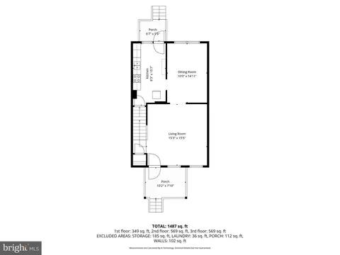 Floorplan - 1027 Evesham Ave, Baltimore, MD 21212 photo 1 of 4