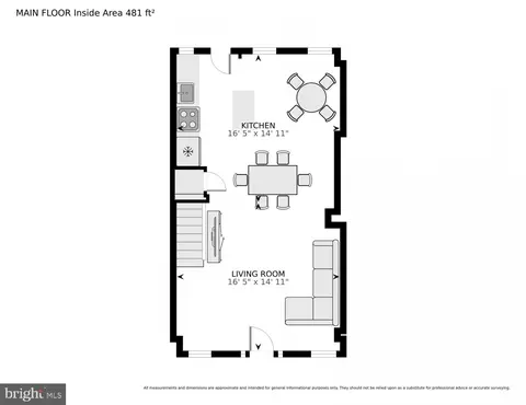 Floorplan - 2727 Baker St, Baltimore, MD 21216 photo 2 of 4