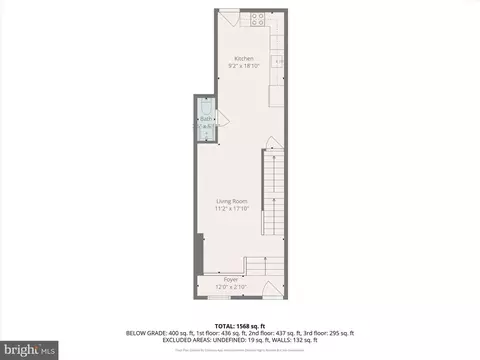 Floorplan - 407 Pitman Pl, Baltimore, MD 21202 photo 3 of 5