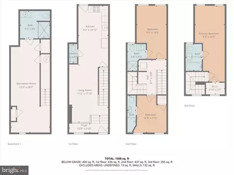 Floorplan - 407 Pitman Pl, Baltimore, MD 21202 photo 1 of 5