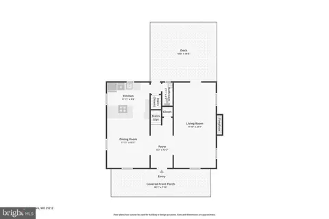 Floorplan - 313 E Lake Ave, Baltimore, MD 21212 photo 2 of 3
