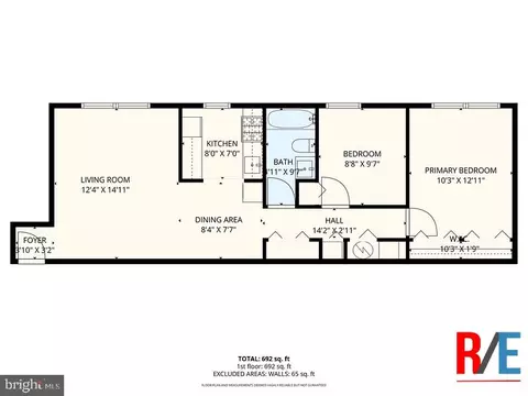 Floorplan - 4407 Falls Bridge Dr #C, Baltimore, MD 21211 photo 1 of 1