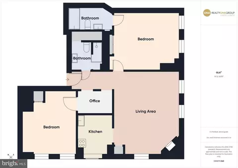 Floorplan - 1 E Chase St #412, Baltimore, MD 21202 photo 1 of 1