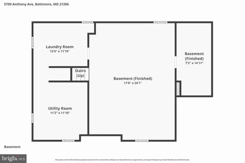 Floorplan - 5709 Anthony Ave, Baltimore, MD 21206 photo 3 of 3