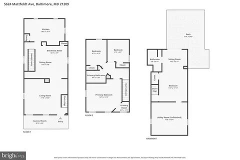 Floorplan - 5624 Mattfeldt Ave, Baltimore, MD 21209 photo 3 of 3