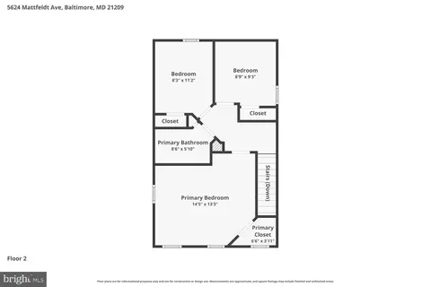 Floorplan - 5624 Mattfeldt Ave, Baltimore, MD 21209 photo 2 of 3