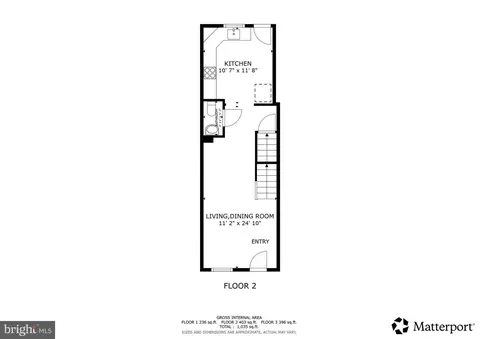 Floorplan - 1726 Byrd St, Baltimore, MD 21230 photo 2 of 3