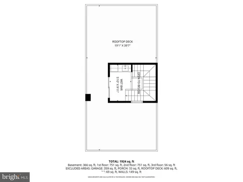Floorplan - 1405 Benjamin St, Baltimore, MD 21230 photo 4 of 5