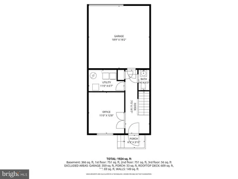 Floorplan - 1405 Benjamin St, Baltimore, MD 21230 photo 1 of 5