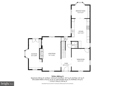 Floorplan - 212 Witherspoon Rd, Baltimore, MD 21212 photo 1 of 3