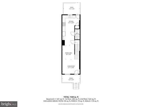 Floorplan - 1645 Normal Ave, Baltimore, MD 21213 photo 2 of 3