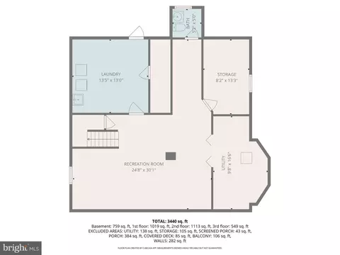 Floorplan - 207 Hawthorne Rd, Baltimore, MD 21210 photo 1 of 5