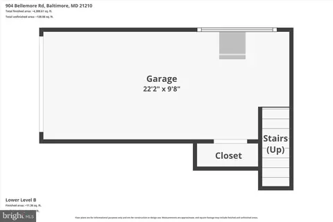 Floorplan - 904 Bellemore Rd, Baltimore, MD 21210 photo 3 of 6