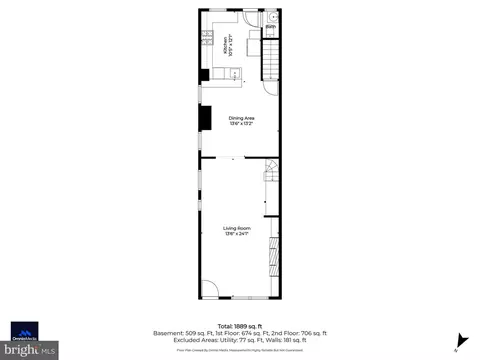 Floorplan - 3909 Norfolk Ave, Baltimore, MD 21216 photo 3 of 4