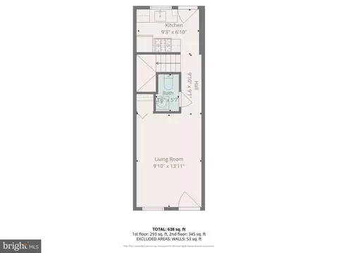 Floorplan - 847 Carroll St, Baltimore, MD 21230 photo 2 of 3