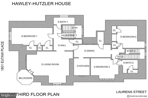Floorplan - 1801 Eutaw Pl, Baltimore, MD 21217 photo 3 of 4