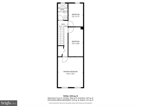 Floorplan - 2516 W Pratt St, Baltimore, MD 21223 photo 3 of 4