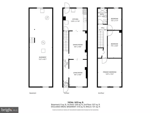 Floorplan - 2516 W Pratt St, Baltimore, MD 21223 photo 4 of 4
