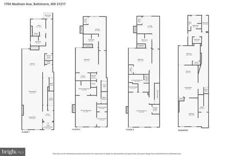 Floorplan - 1704 Madison Ave, Baltimore, MD 21217 photo 1 of 1