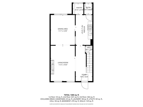 Floorplan - 1632 E 31st St, Baltimore, MD 21218 photo 2 of 4