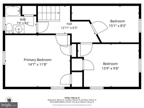 Floorplan - 3920 Rosecrest Ave, Baltimore, MD 21215 photo 2 of 6