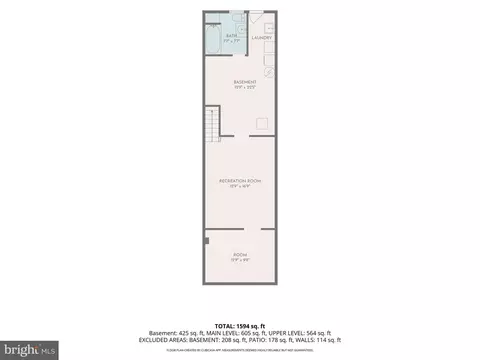 Floorplan - 1303 Weldon Ave, Baltimore, MD 21211 photo 3 of 4
