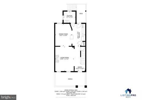 Floorplan - 3104 Lawnview Ave, Baltimore, MD 21213 photo 2 of 4